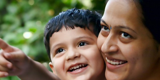 Hari Shree teachers with child