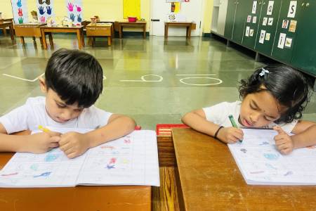students reading books for learning